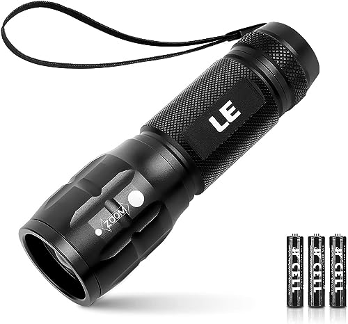 Compact Waterproof LED Flashlight, High Lumens, Adjustable Brightness