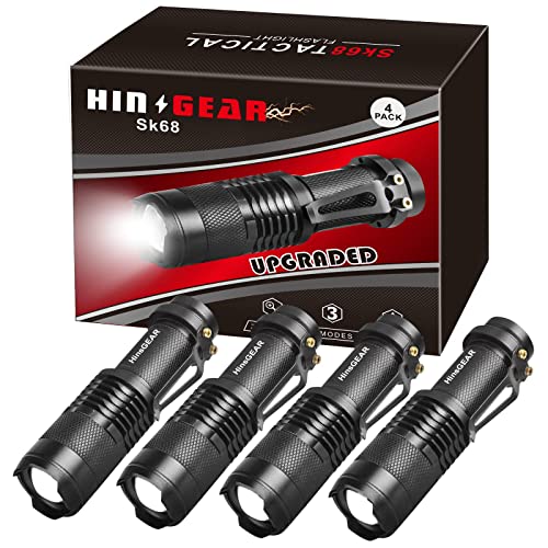EDC Flashlights: HinsGEAR Mini 4-Pack for Emergencies