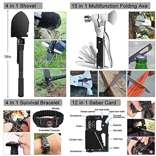 257 Piece Professional Survival Gear Emergency Kit for Outdoor