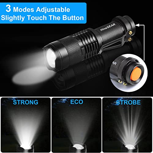 EDC Flashlights: HinsGEAR Mini 4-Pack for Emergencies