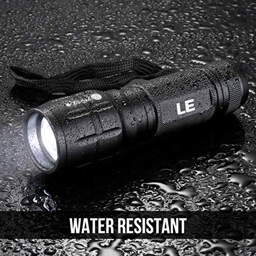Compact Waterproof LED Flashlight, High Lumens, Adjustable Brightness
