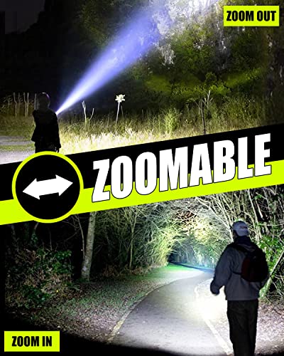 Super Bright Rechargeable LED Flashlight: 10000 Lumens