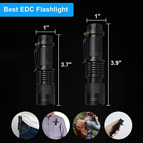 EDC Flashlights: HinsGEAR Mini 4-Pack for Emergencies