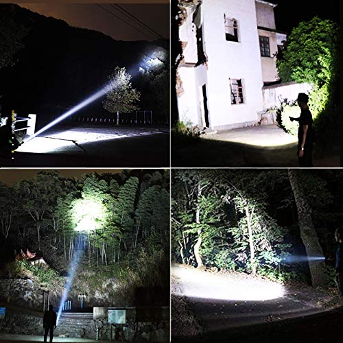 High-Lumen LED Flashlight: Waterproof, Rechargeable for Camping
