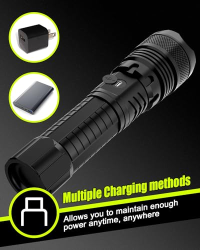 Super Bright Rechargeable LED Flashlight: 10000 Lumens