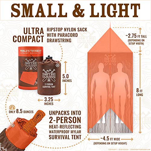 Durable 2-Person Survival Tent