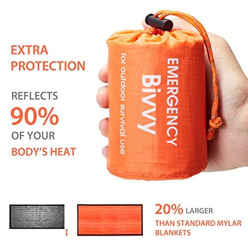 Emergency Sleeping Bag: Waterproof Thermal Bivy Sack