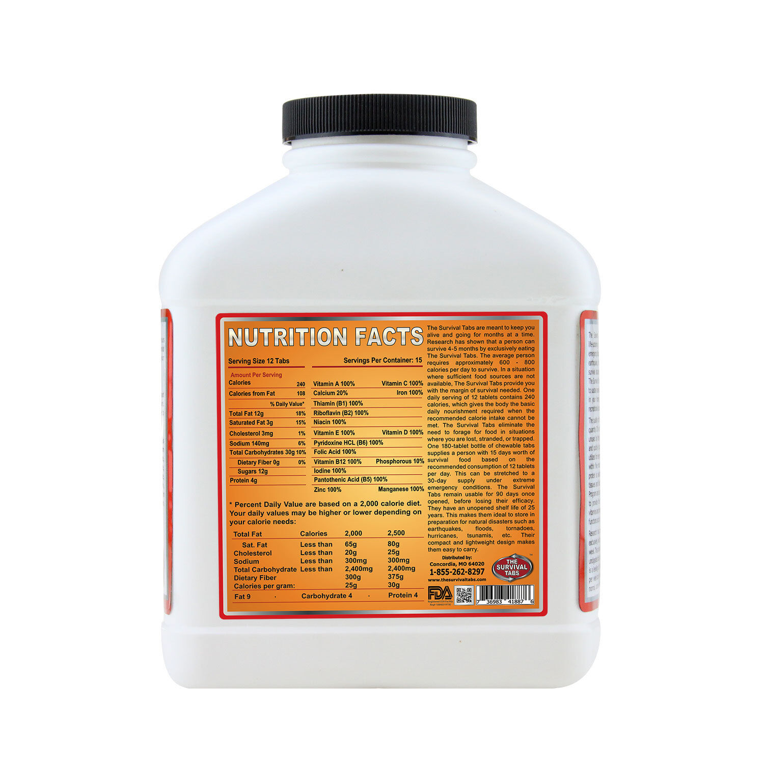 60-Day Vanilla & Butterscotch Emergency Food Kit