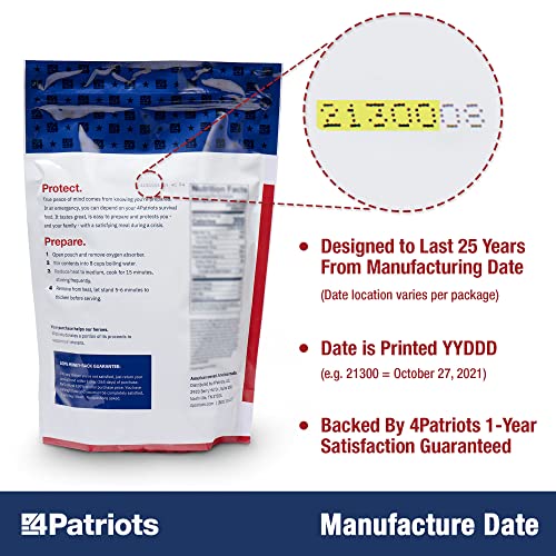 4Patriots 4-Week Emergency Food Supply - 192 Servings