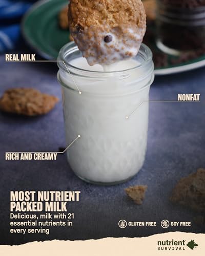Survival Milk: Essential Nutrients, 60 Servings, 25-Year Shelf Life