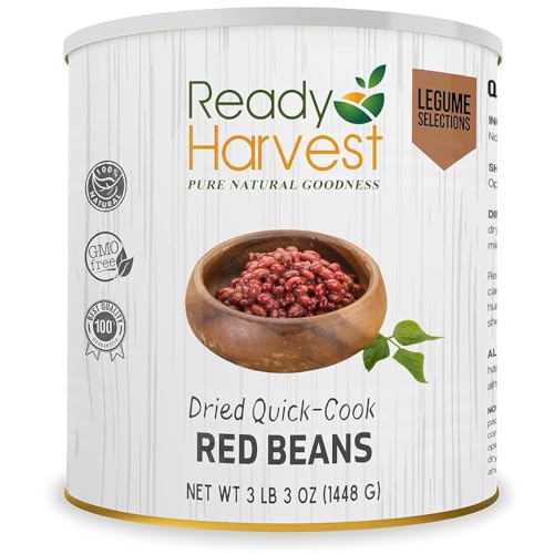 Survival Red Beans: Quick-Cook, 25-Year Shelf Life (3 lbs)