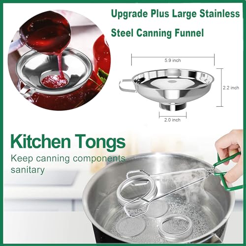 11pcs Stainless Steel Canning Kit for Mason Jars