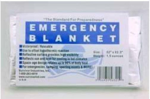 LaunchPro Emergency Kit: Food, Water, Thermal Blanket - Expires 02/28/30