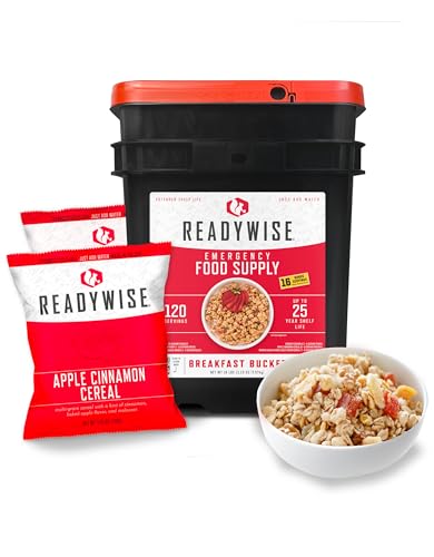 Breakfast Bucket: 120 Servings of Freeze-Dried Survival Food