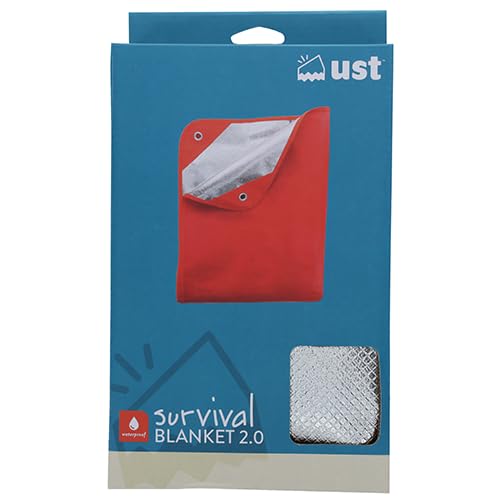 2.0 Survival Blanket/Tarp: Windproof, Waterproof for Emergency/Camping