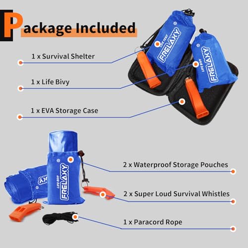 Frelaxy Emergency Survival Tent & Sleeping Bag Set