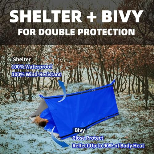 Frelaxy Emergency Survival Tent & Sleeping Bag Set