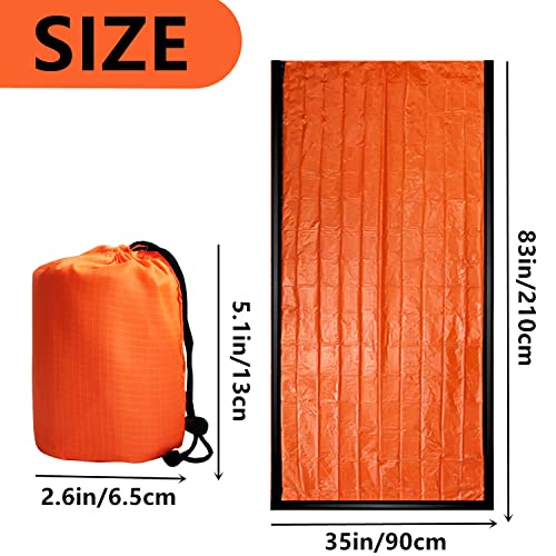 2-Pack Emergency Sleeping Bag for Outdoor Survival