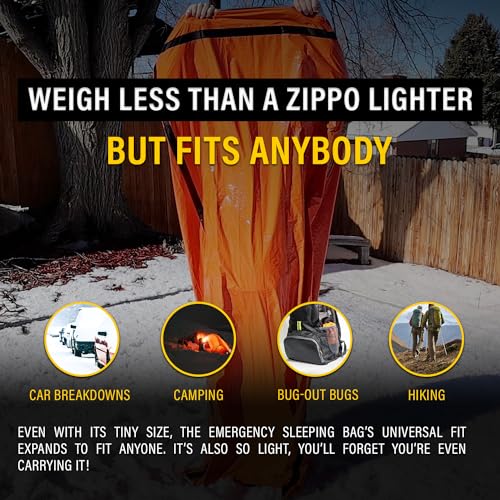 Emergency Survival Sleeping Bag - Waterproof Thermal Bivy