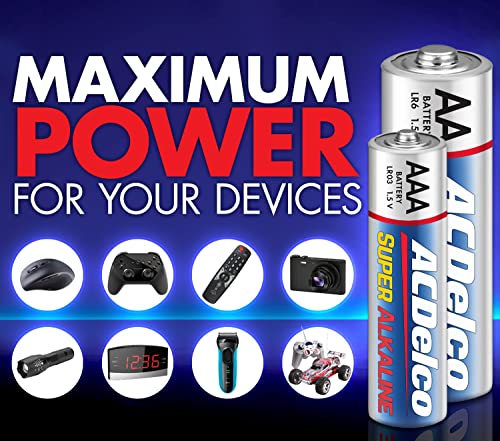 ACDelco 48-Pack AA and AAA Batteries: 10-Year Shelf Life