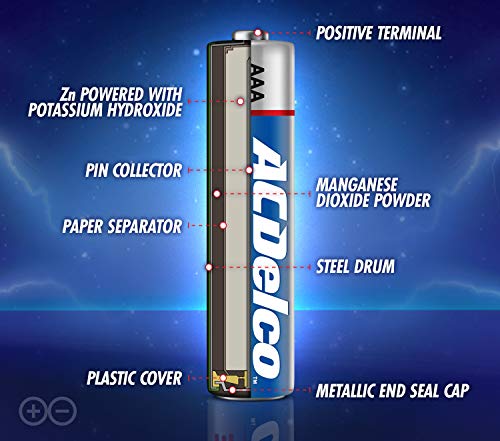 ACDelco 48-Pack AA and AAA Batteries: 10-Year Shelf Life