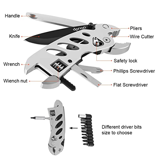 7-in-1 Stainless Steel Multitool: dpnao Wrench