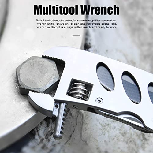 7-in-1 Stainless Steel Multitool: dpnao Wrench