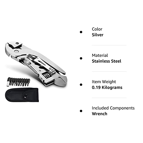 7-in-1 Stainless Steel Multitool: dpnao Wrench