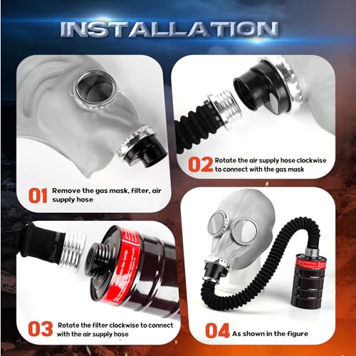 40mm Filter Gas Mask - Nuclear & Chemical Survival