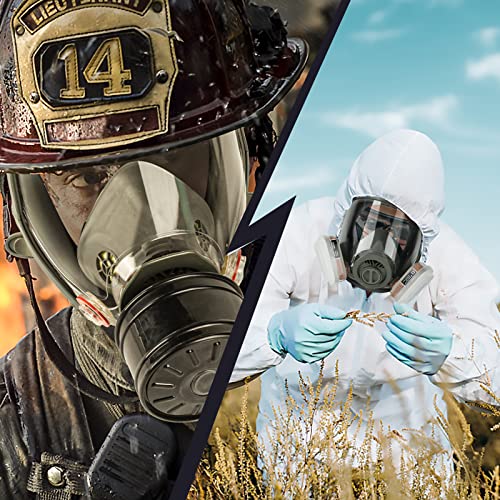 AMZYXUAN Reusable Full Face Gas Mask - Ultimate Protection