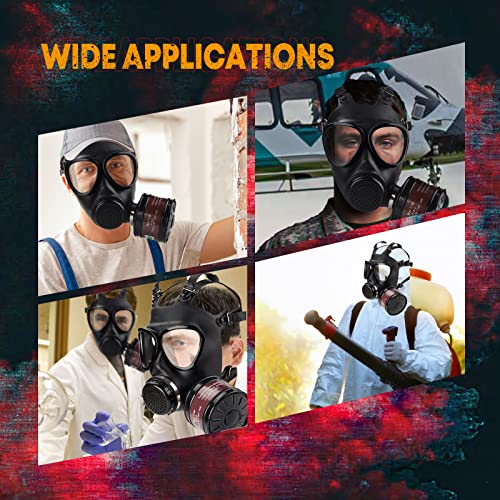 AMZYXUAN Gas Masks- Tactical Full Face Respirator