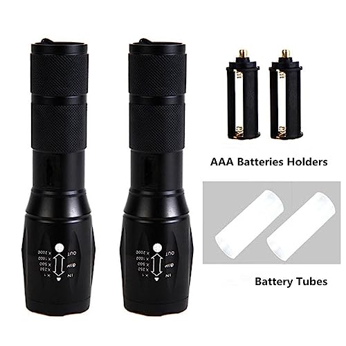 2 Tactical Flashlights - 5 Modes, 3000 Lumens