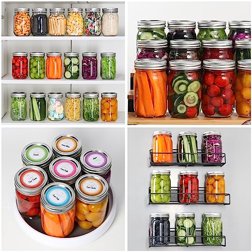 16 oz Mason Jars with Lids, 15 Pack