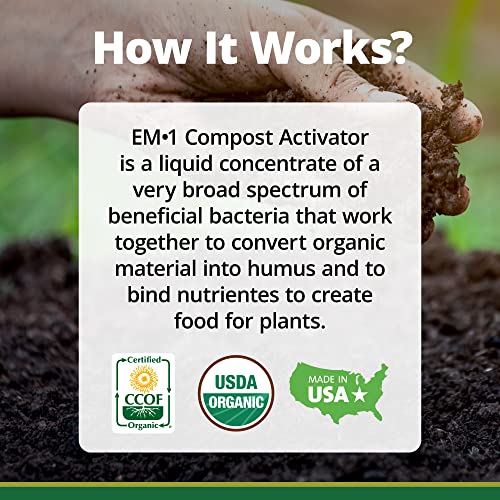 TeraGanix Compost Accelerator: Organic Liquid Starter, Reduce Odors