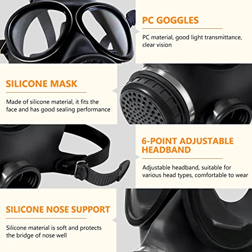 Full Face Gas Mask with Carbon Filter