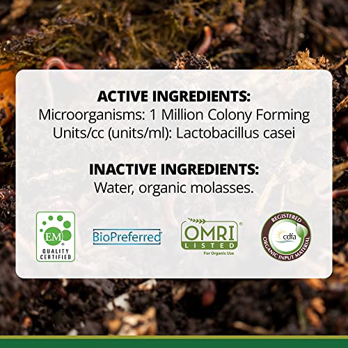 TeraGanix Compost Accelerator: Organic Liquid Starter, Reduce Odors