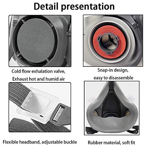 Multi-Purpose Gas Mask with Safety Glasses