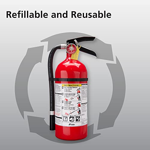 Kidde Pro 210 Fire Extinguisher, Multi-Purpose, 4 lbs