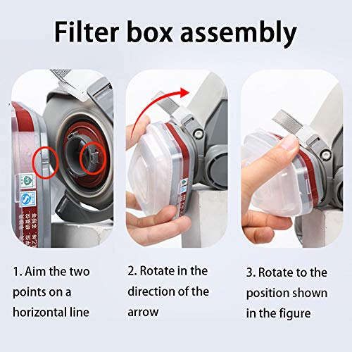 Multi-Purpose Gas Mask with Safety Glasses