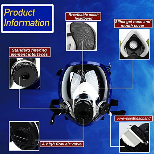 Full Face Gas Mask with Carbon Filter - Survival Ready