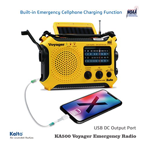 Kaito KA500 Emergency Radio with Flashlight & Charger