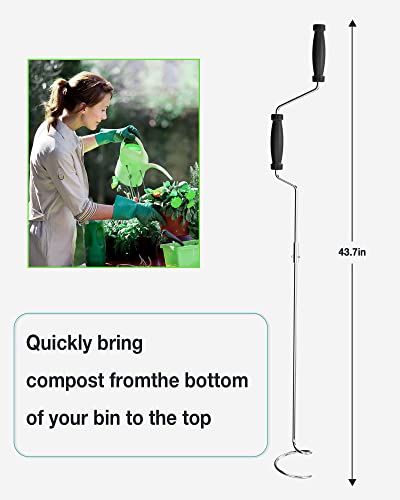 Stainless Steel Compost Aerator for Outdoor Tumblers