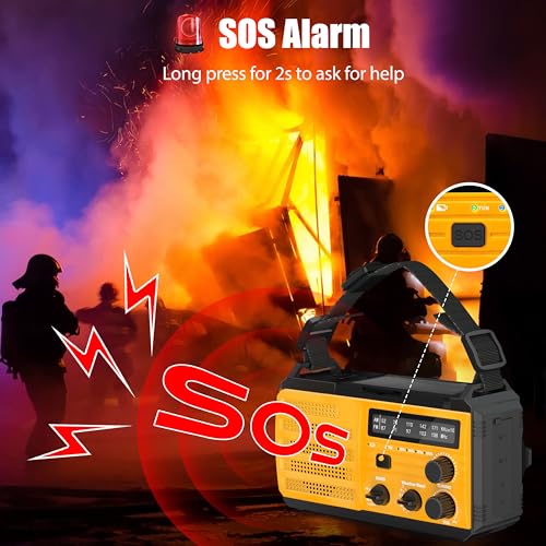 DaringSnail Emergency Weather Radio: 8000mAh, 3-in-1 Power