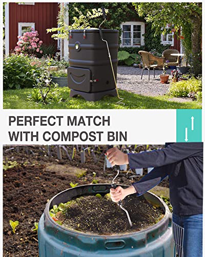 Stainless Steel Compost Aerator for Outdoor Tumblers