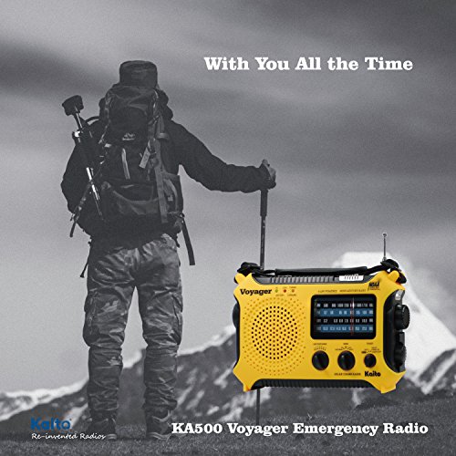 Kaito KA500 Emergency Radio with Flashlight & Charger