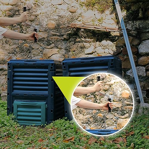 Stainless Steel Compost Aerator Tool for Outdoor Composting
