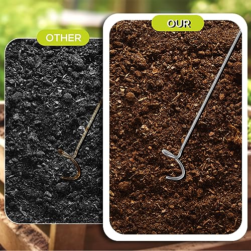 Stainless Steel Compost Aerator Tool for Outdoor Composting