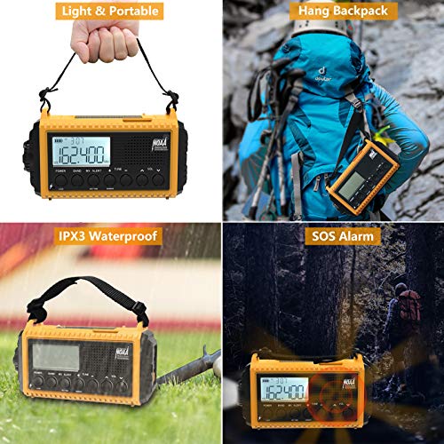 Raynic Solar Hand Crank Emergency Weather Radio