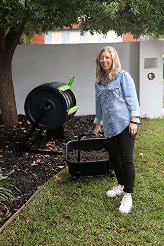 65 Gallon Dual Chamber Compost Tumbler with Double Door