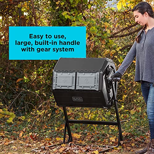 Dual Chamber Compost Tumbler, 40 Gallon